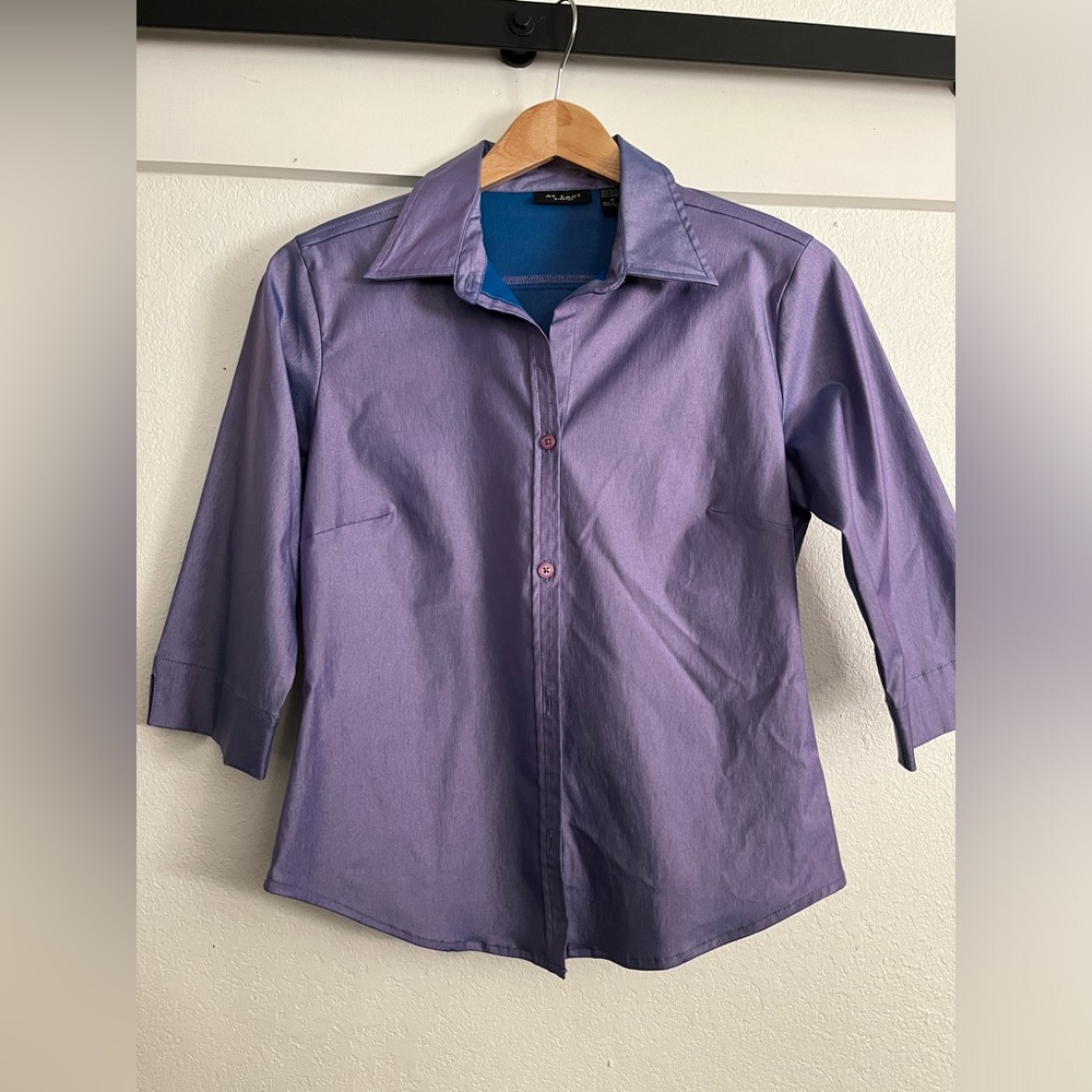 AT LAST-Stretch  colorful button shirt 🪻